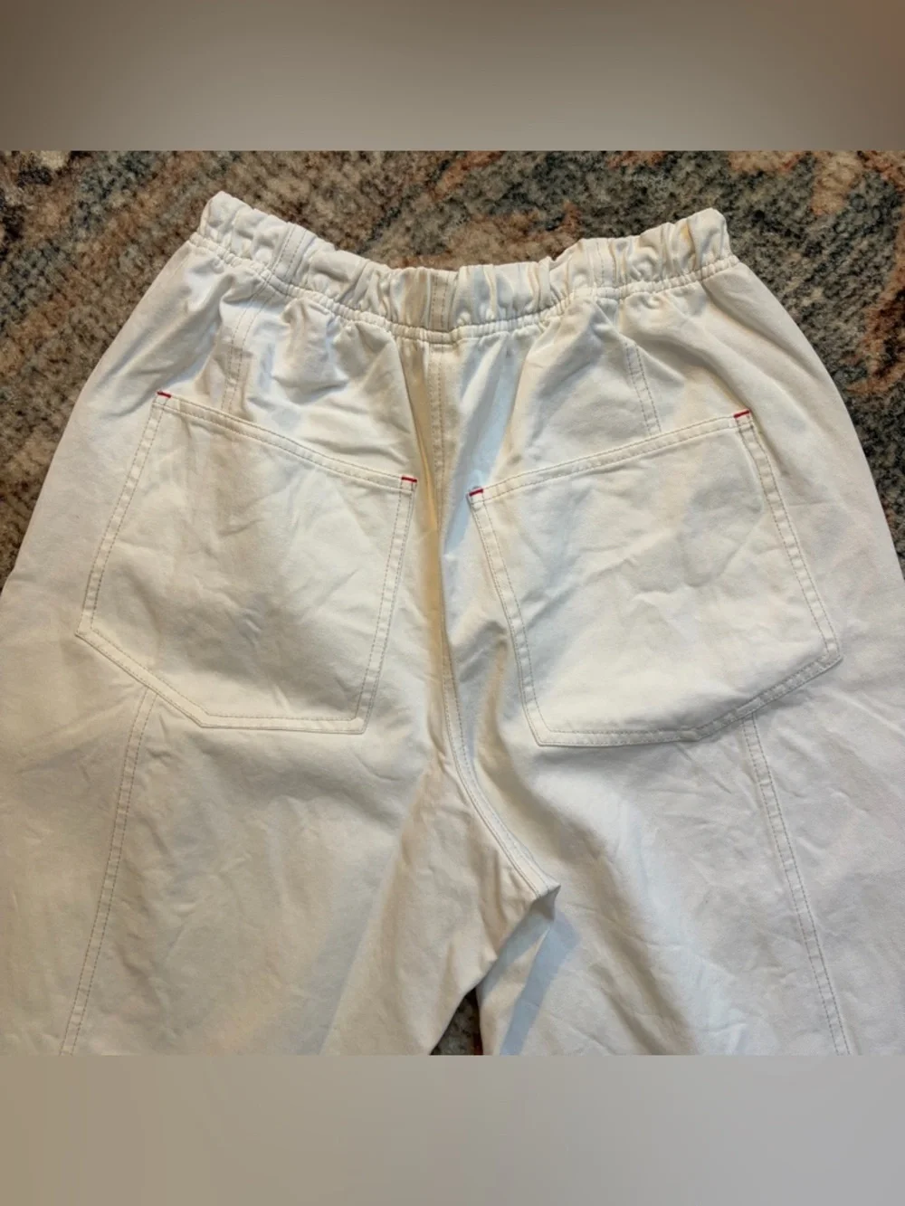 verity & daughters Janus Pant in white/ivory size small barrel